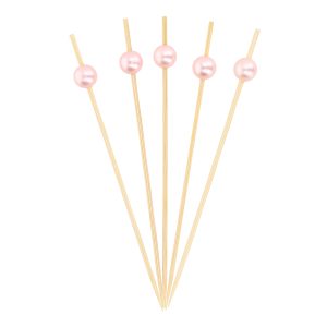 PALILLOS PERLA ROSA 12CM 100/100