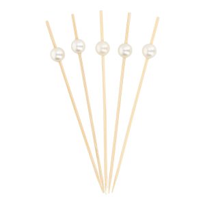 PALILLOS PERLA BLANCA 12CM 100/100