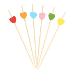 PALILLOS CORAZON 12CM 100/100