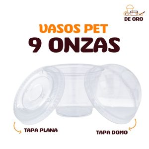 vasos pet 9 onzas